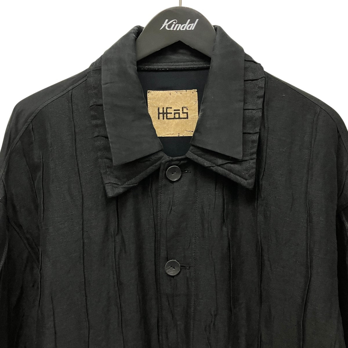 HEoS 26SSLayered Collar Tie Coach JacketコーチジャケットHJSS-BL002 古着・中古-3枚目のアイテム画像