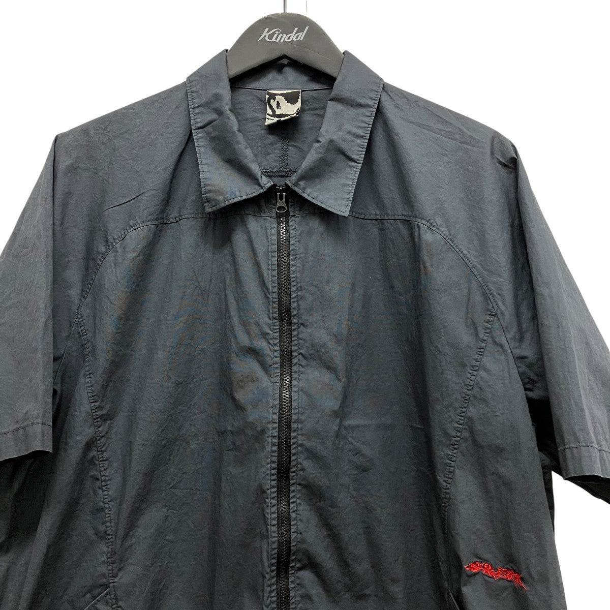 GR10K POPLIN ZIPPED SHORT SLEEVE SHIRT半袖ジップシャツBG127084DI 古着・中古-3枚目のアイテム画像