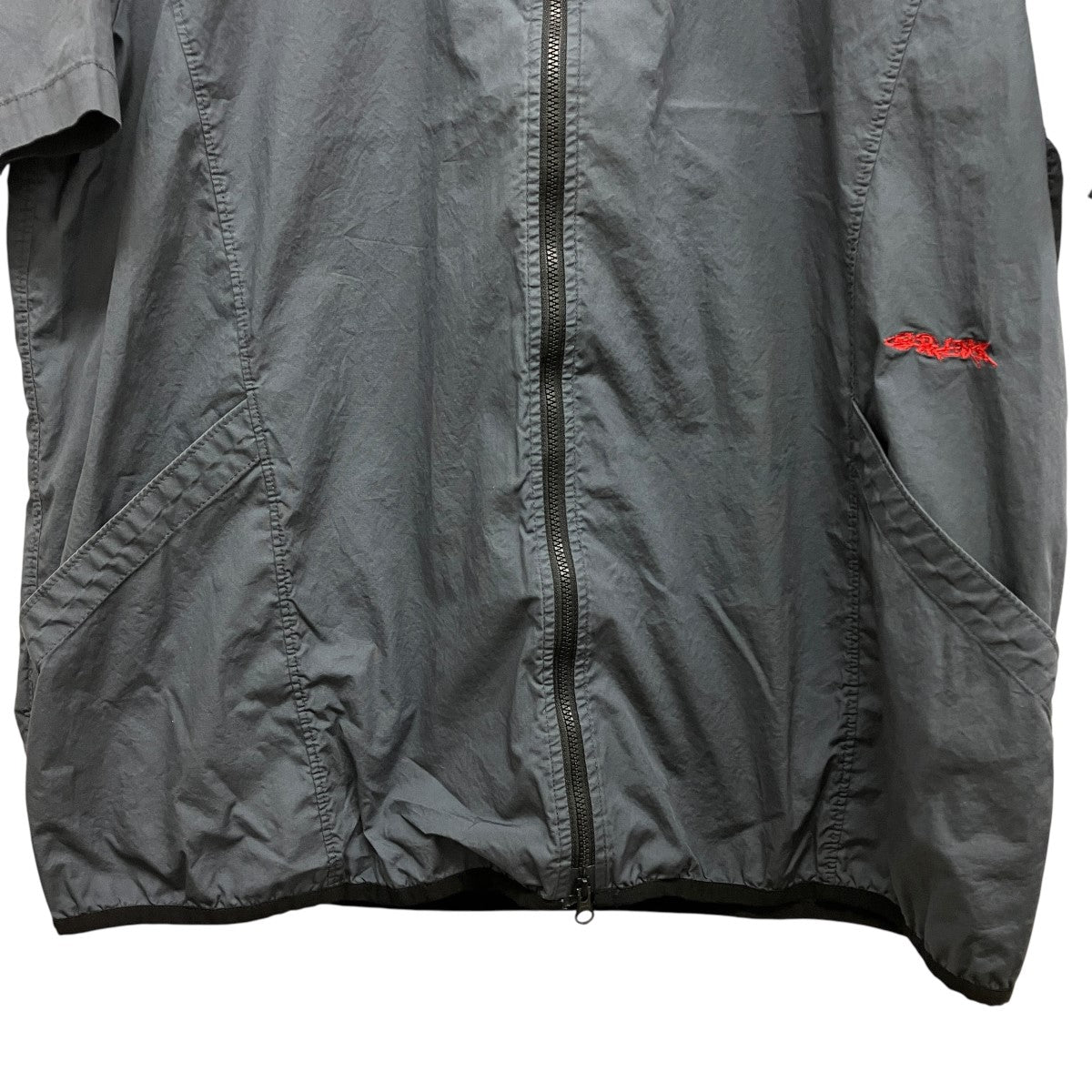 GR10K POPLIN ZIPPED SHORT SLEEVE SHIRT半袖ジップシャツBG127084DI 古着・中古-4枚目のアイテム画像
