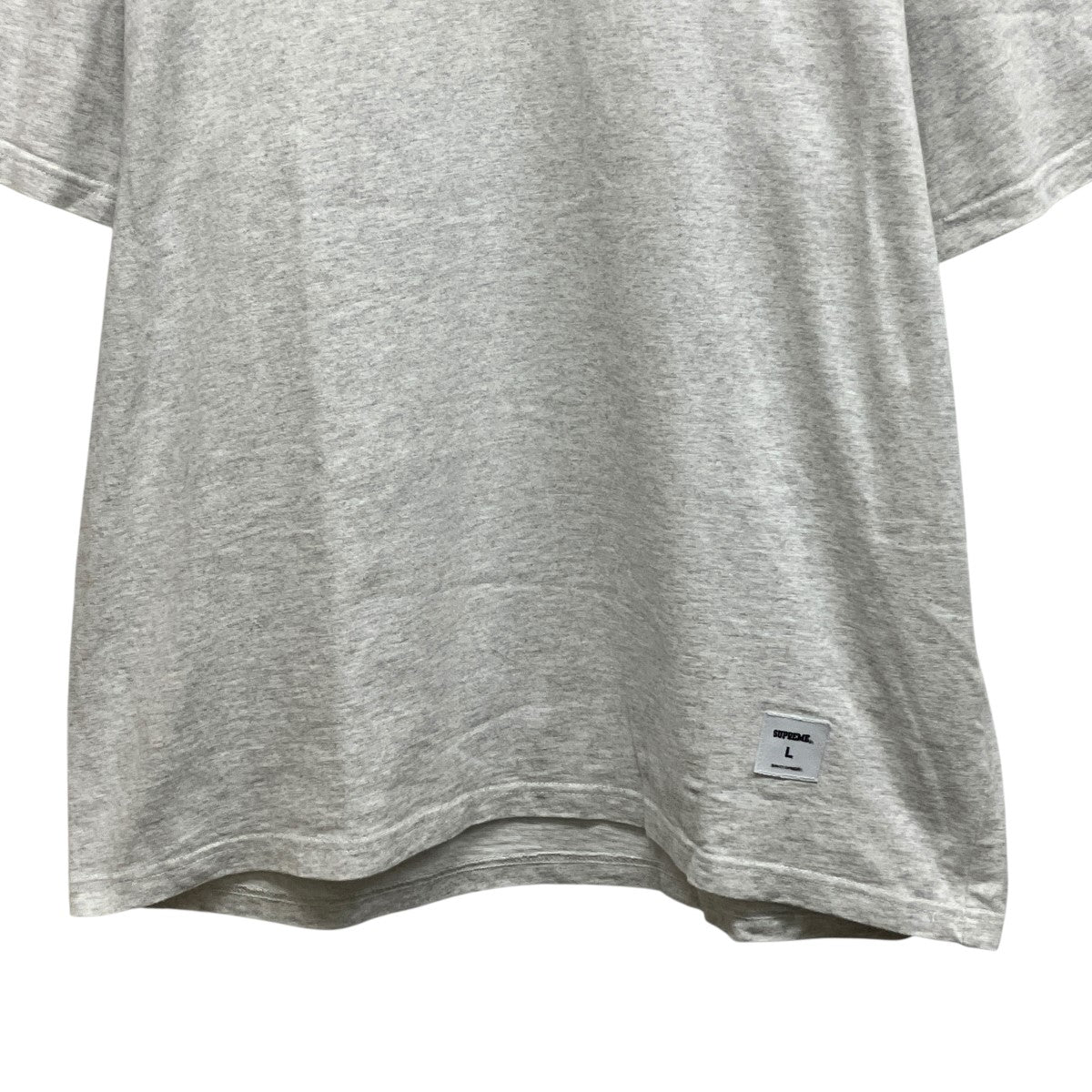24SSStencil Embroidered S S Top刺しゅうロゴTシャツ