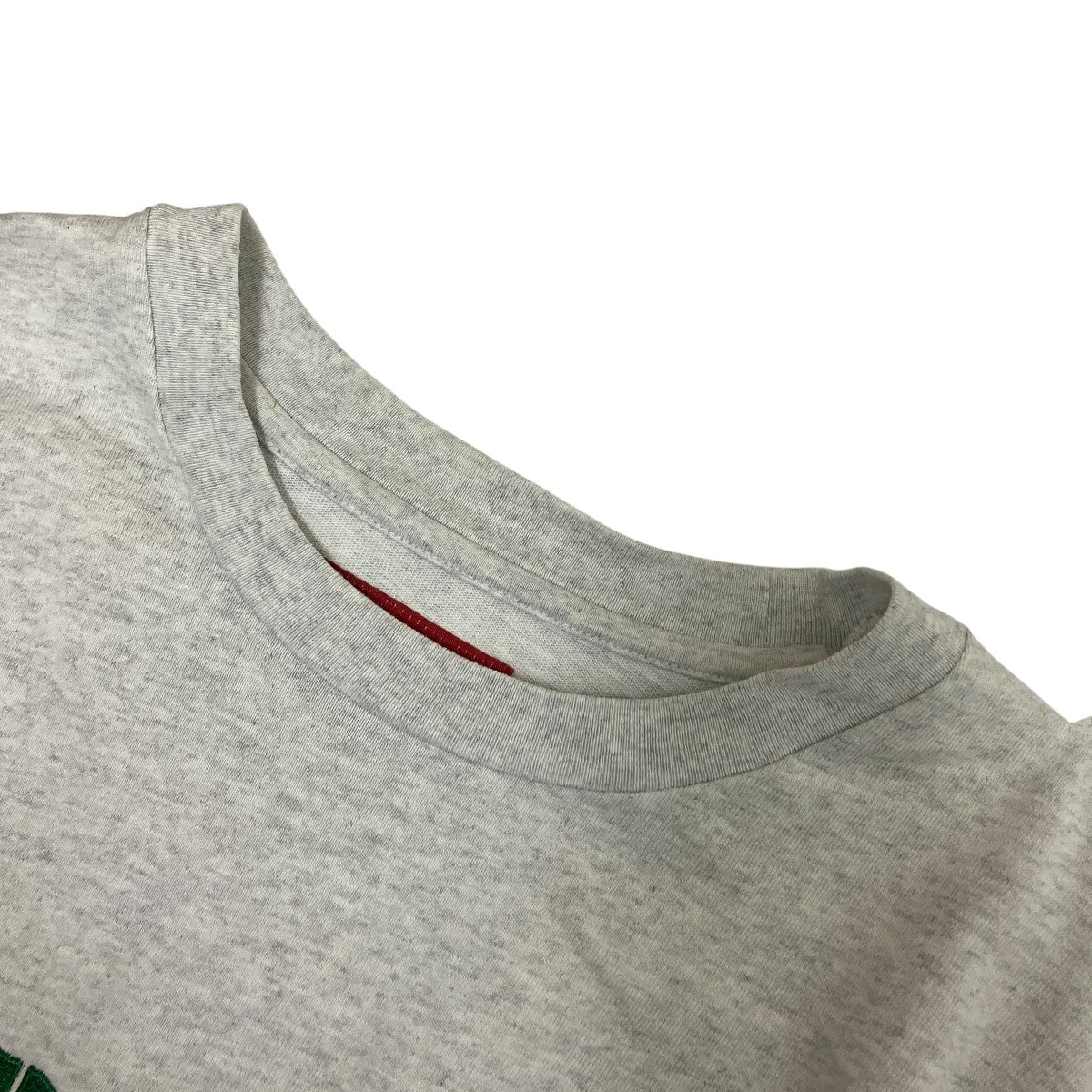 24SSStencil Embroidered S S Top刺しゅうロゴTシャツ