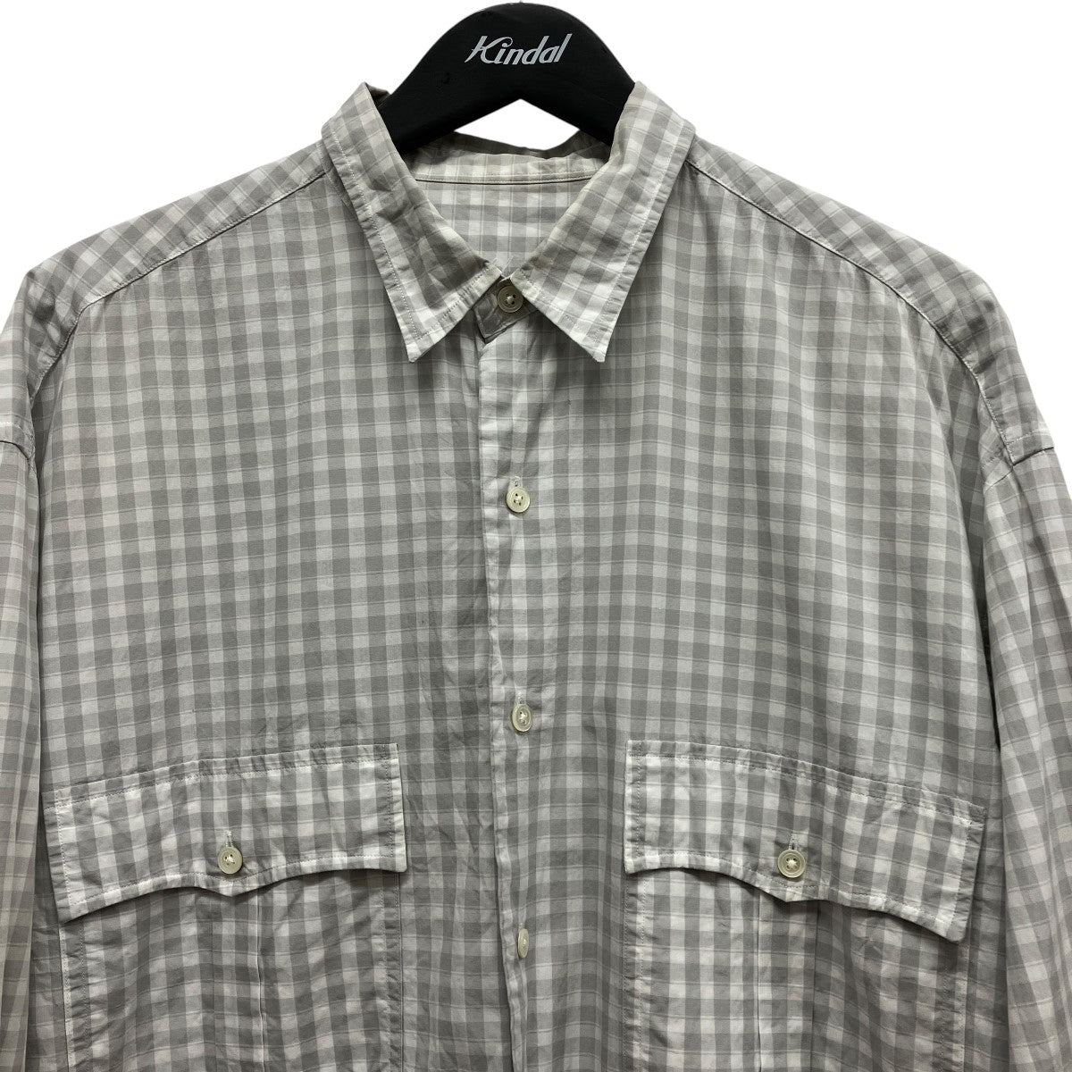 Porter Classic ROLL UP HEATHER GINGHAM CHECK SHIRT チェックシャツ PC-016-3968 古着・中古-3枚目のアイテム画像