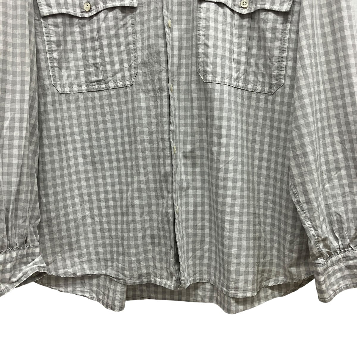 Porter Classic ROLL UP HEATHER GINGHAM CHECK SHIRT チェックシャツ PC-016-3968 古着・中古-4枚目のアイテム画像