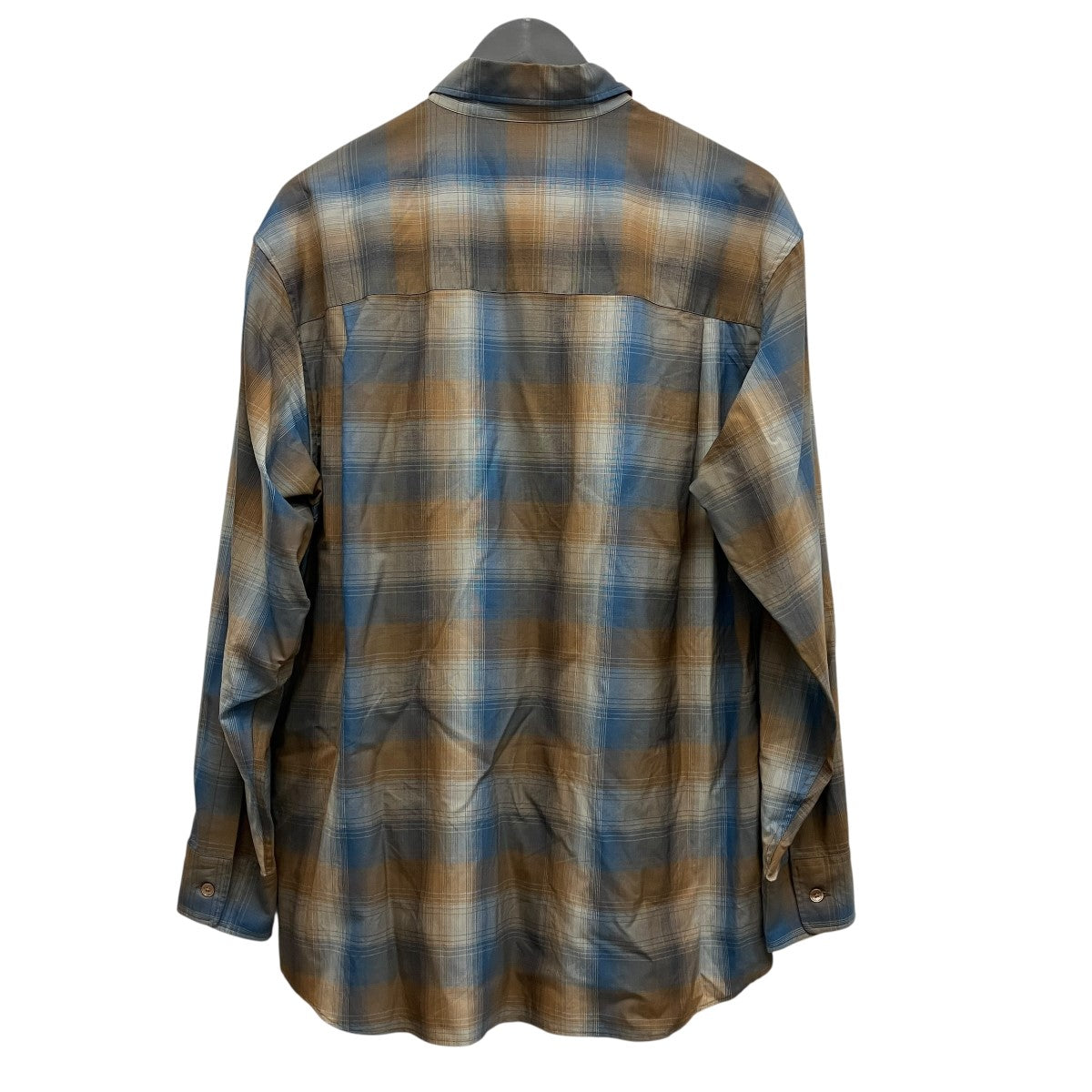 AURALEE SUPER LIGHT WOOL CHECK SHIRT チェック柄 ウールチェックシャツ A23SS01LC 古着・中古-2枚目のアイテム画像