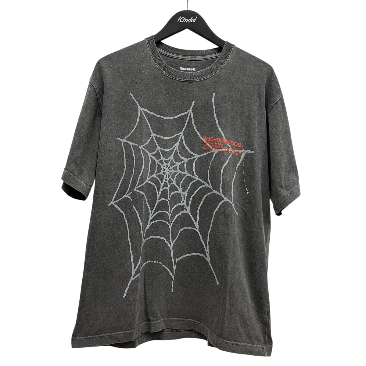 NEIGHBORHOOD 25SS「NH．TEE」スパイダーウェブTシャツ 古着・中古-1枚目のアイテム画像