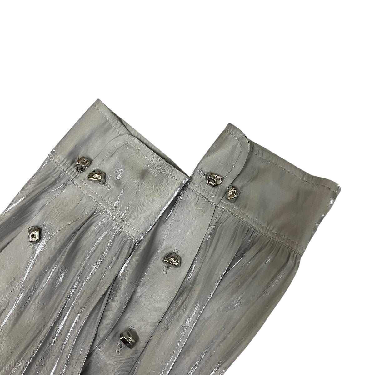 26SSAqua Textured Sheer Shirtビックカラーサテンシャツ26SS-0404