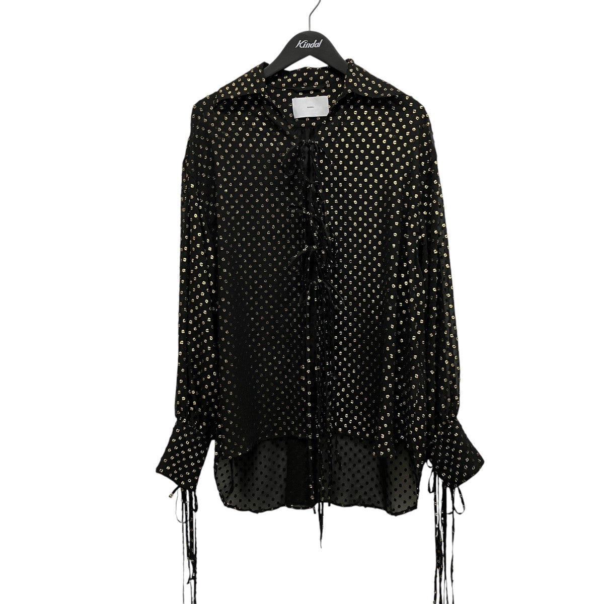 26SSTWINKLE SHEER STRING SHIRTドット柄シースルーシャツブラウス26440515