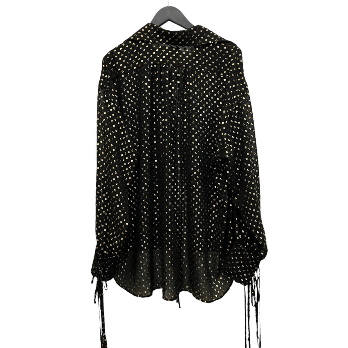 26SSTWINKLE SHEER STRING SHIRTドット柄シースルーシャツブラウス26440515