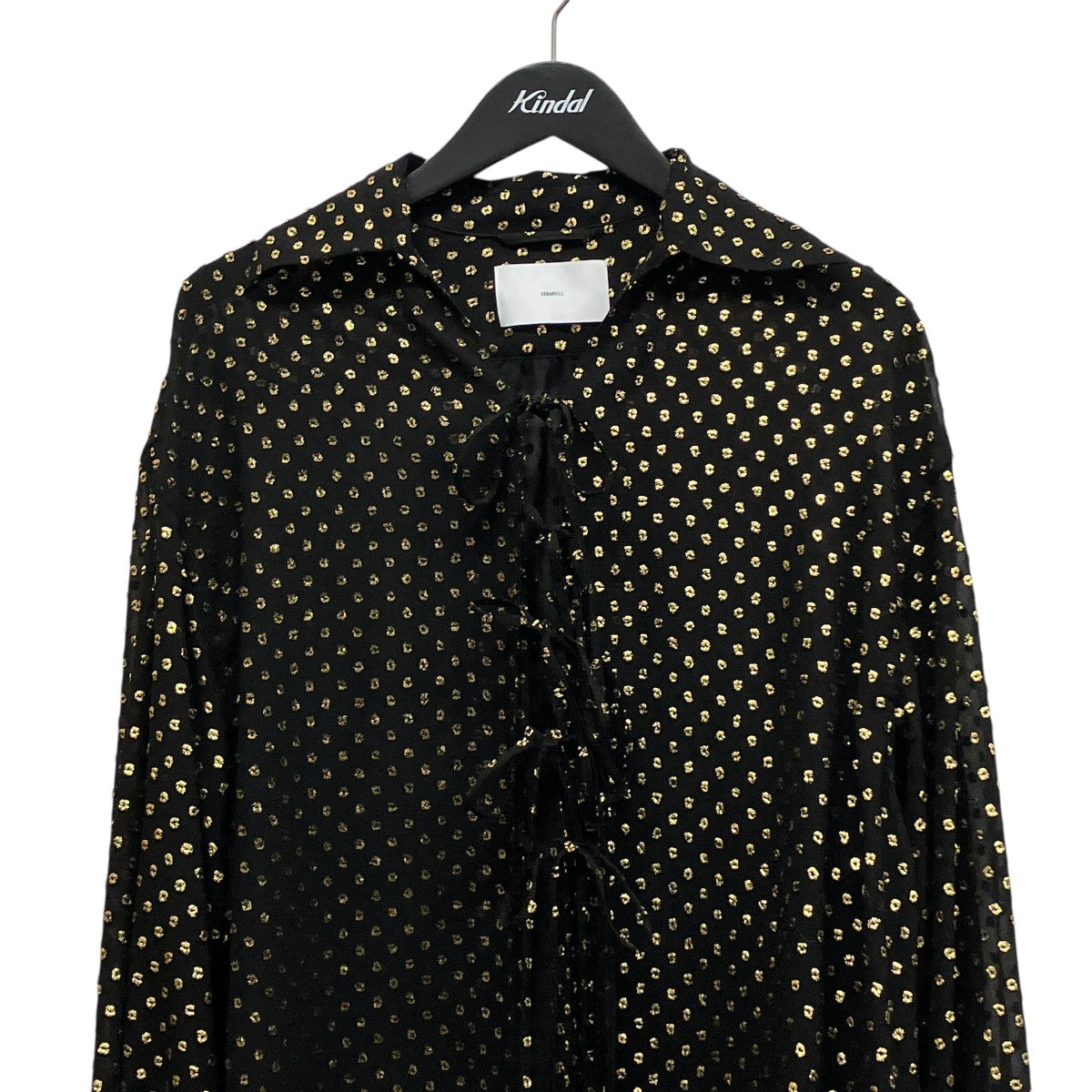 26SSTWINKLE SHEER STRING SHIRTドット柄シースルーシャツブラウス26440515