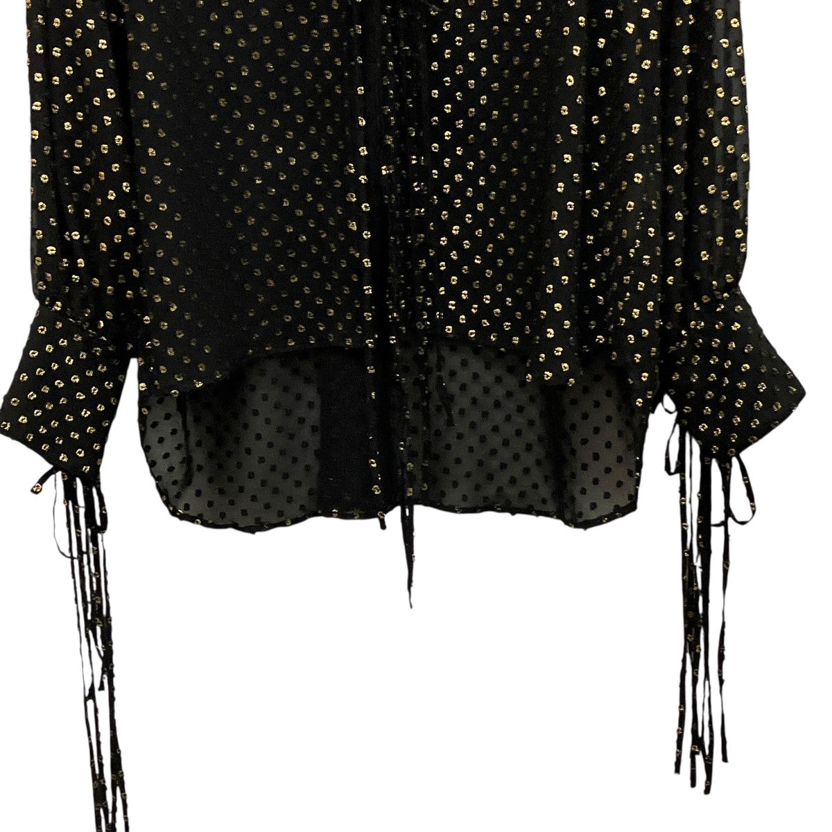 26SSTWINKLE SHEER STRING SHIRTドット柄シースルーシャツブラウス26440515