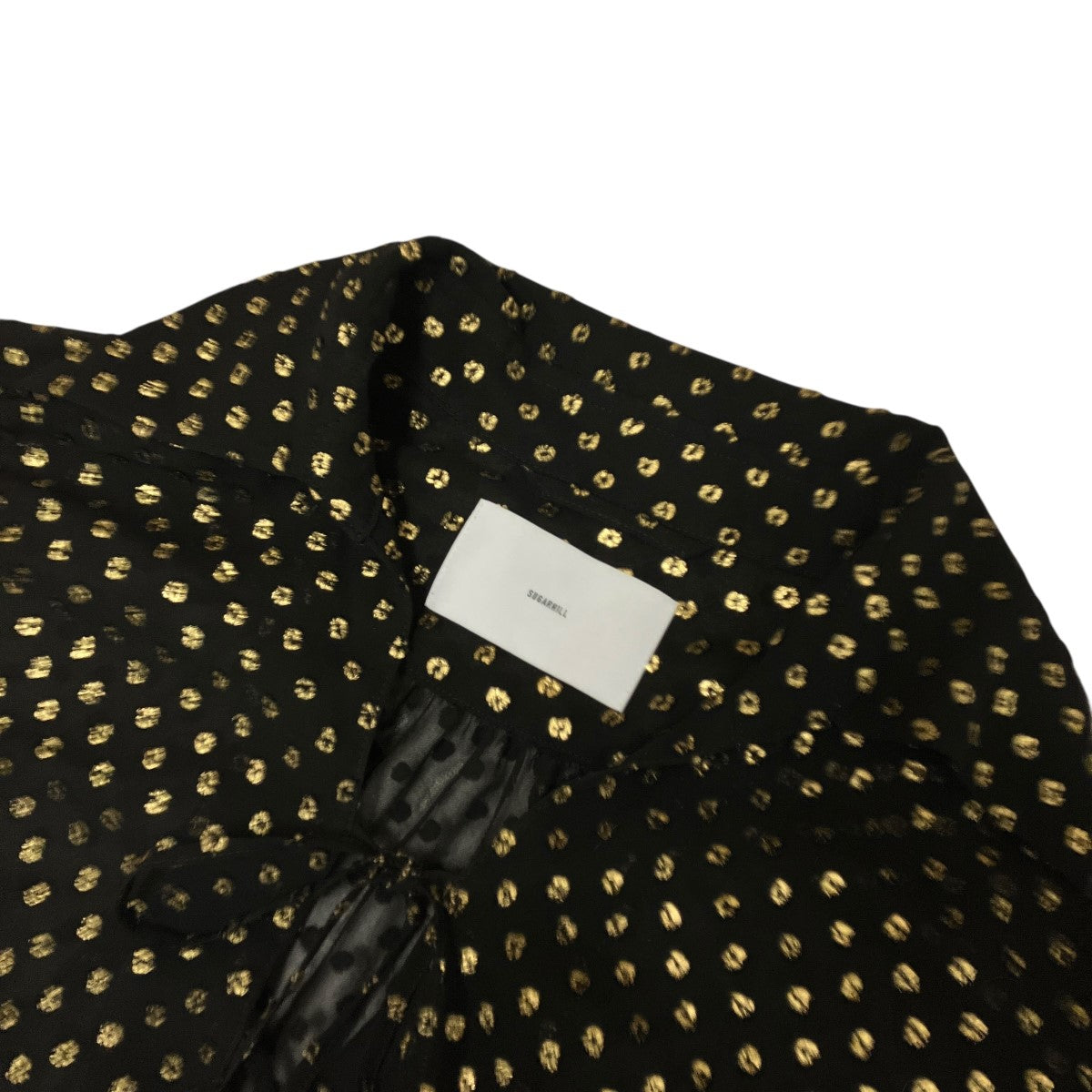 26SSTWINKLE SHEER STRING SHIRTドット柄シースルーシャツブラウス26440515