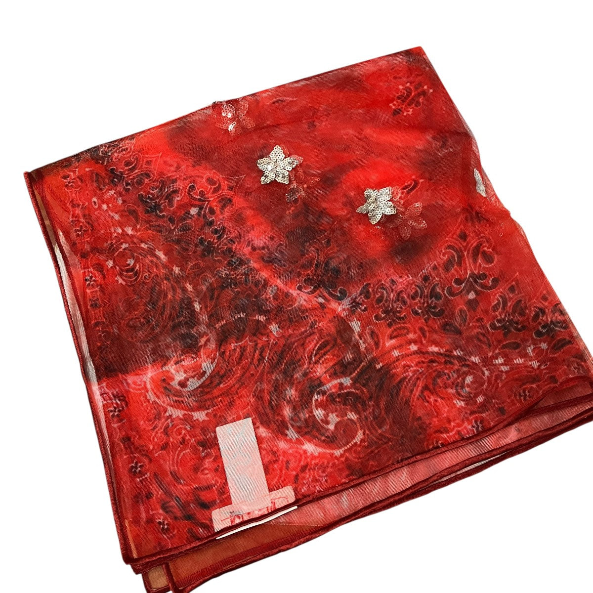 GHOST PAISLEY SCARFチュールスパンコール刺しゅうスカーフM25F90J003