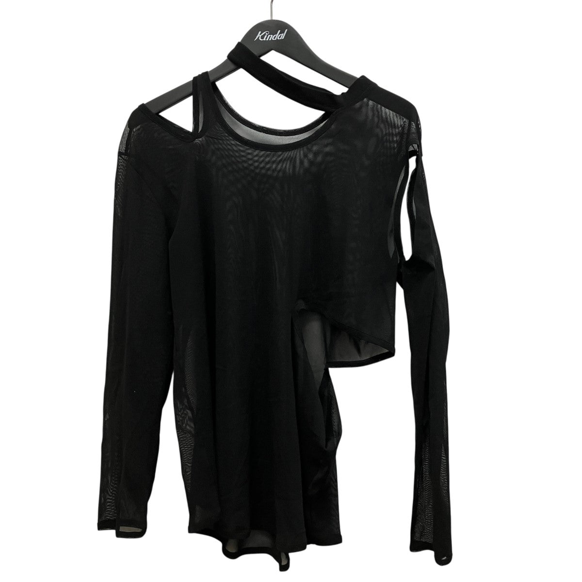 TULLE SLIT LONG SLEEVE T-SHIRTシースルースリットロングスリーブカットソーLP-T27-930