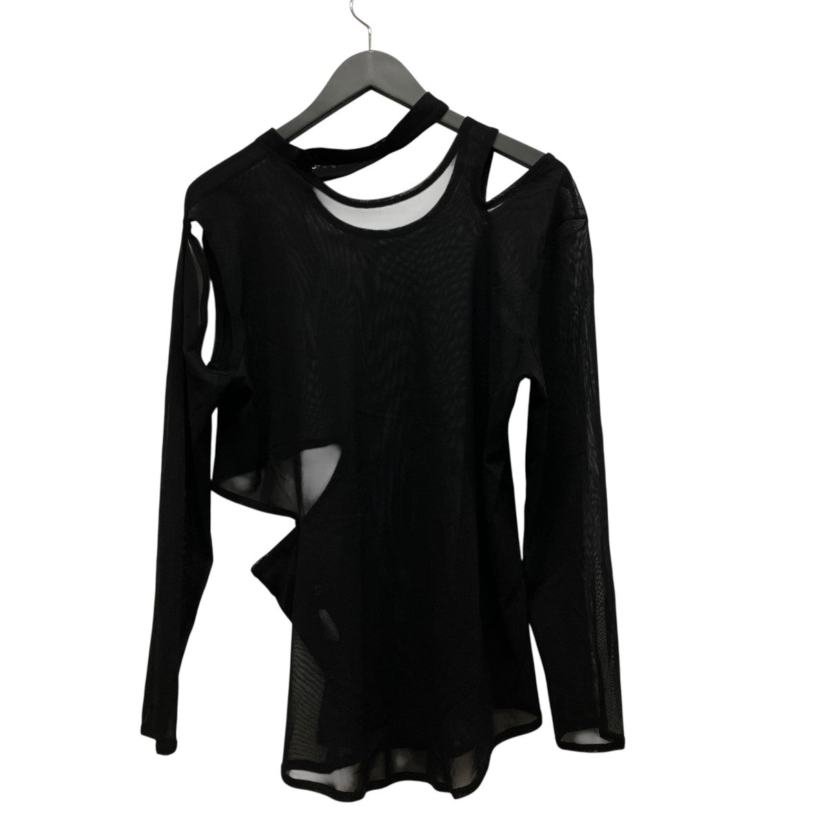 TULLE SLIT LONG SLEEVE T-SHIRTシースルースリットロングスリーブカットソーLP-T27-930