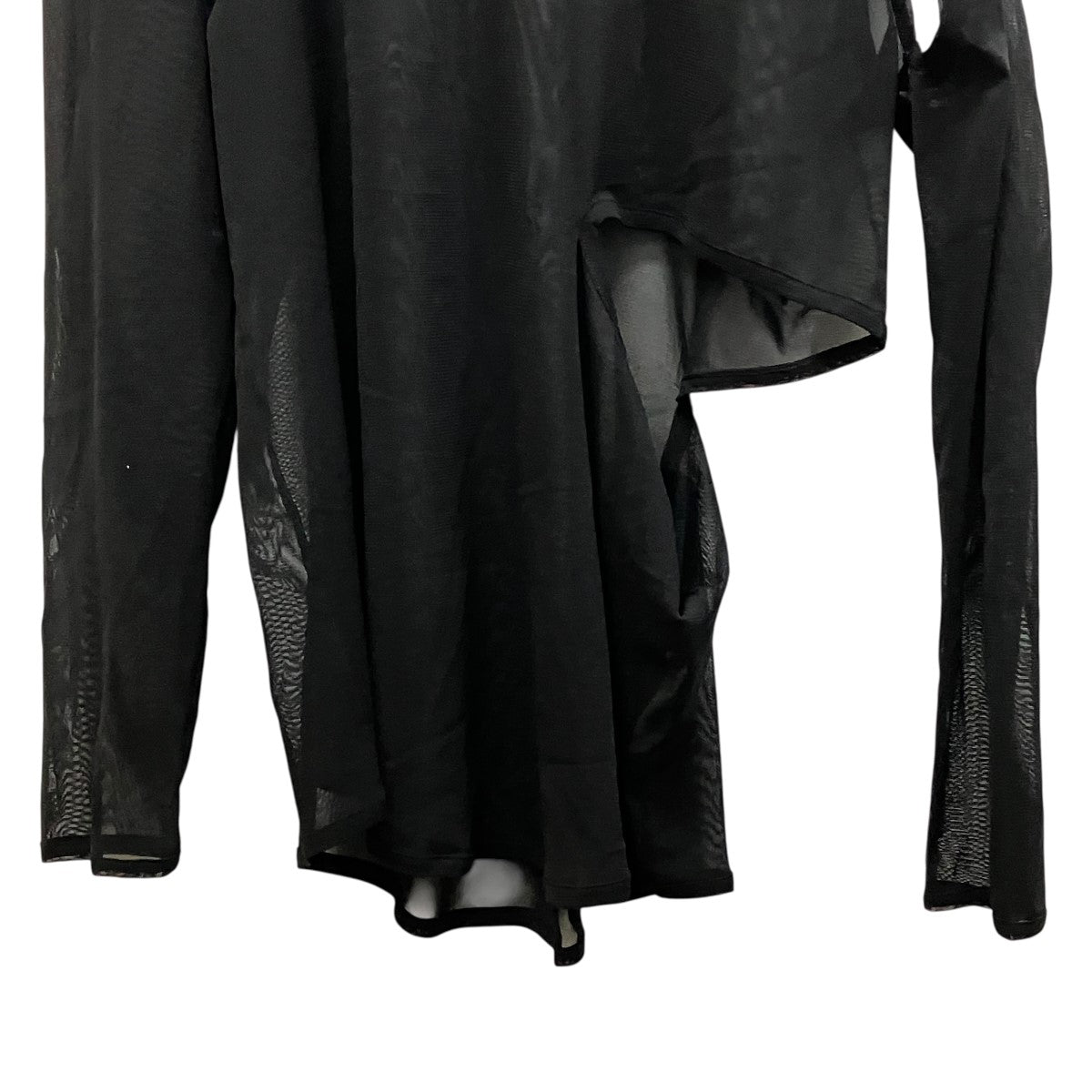 TULLE SLIT LONG SLEEVE T-SHIRTシースルースリットロングスリーブカットソーLP-T27-930