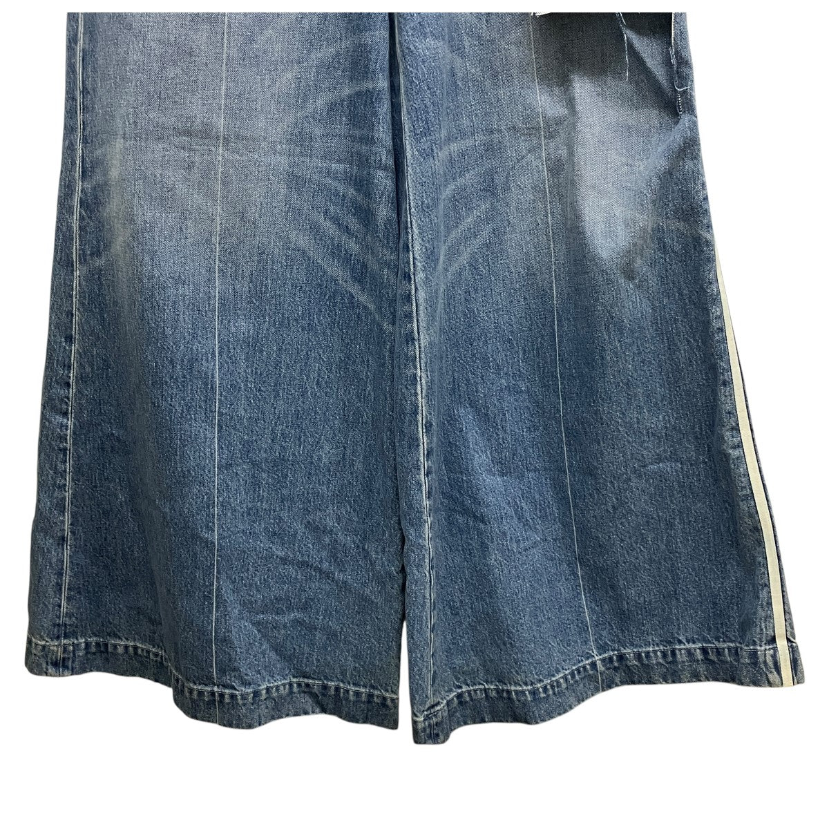 RIPPED STRAIGHT JEANSダメージ加工デニムパンツPO-FW22-153-DE