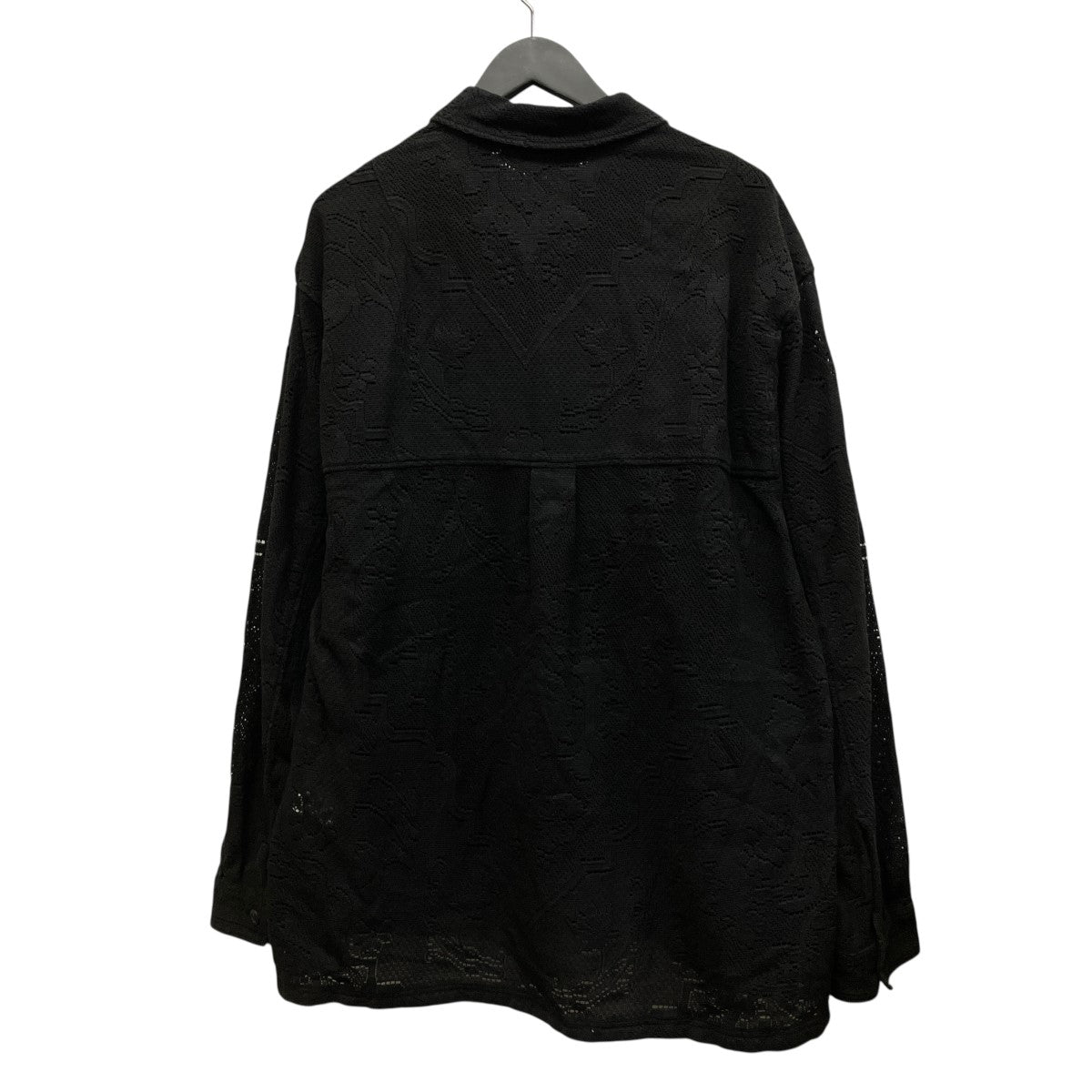 AGING LACE WORK SHIRTメッシュロングスリーブシャツANC-SH81-B