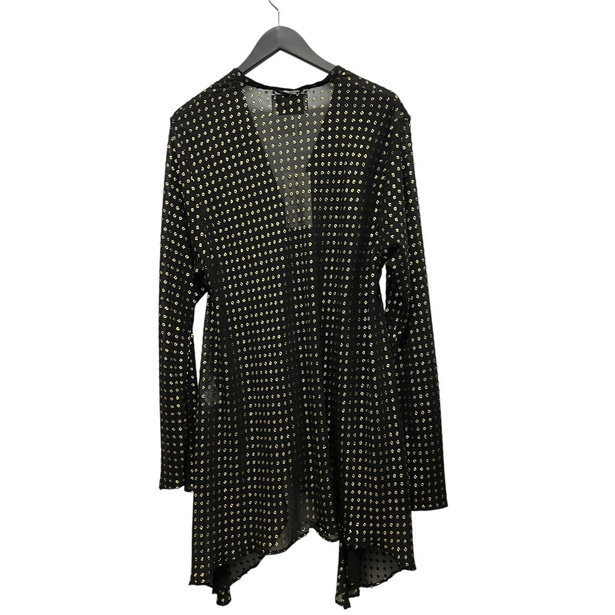 26SSTWINKLE SHEER DRAPE SHIRTSドット柄シースルーカーディガン26440516