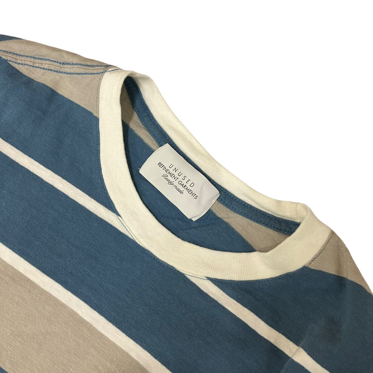 L S panel border teeボーダーロングTシャツUS2274