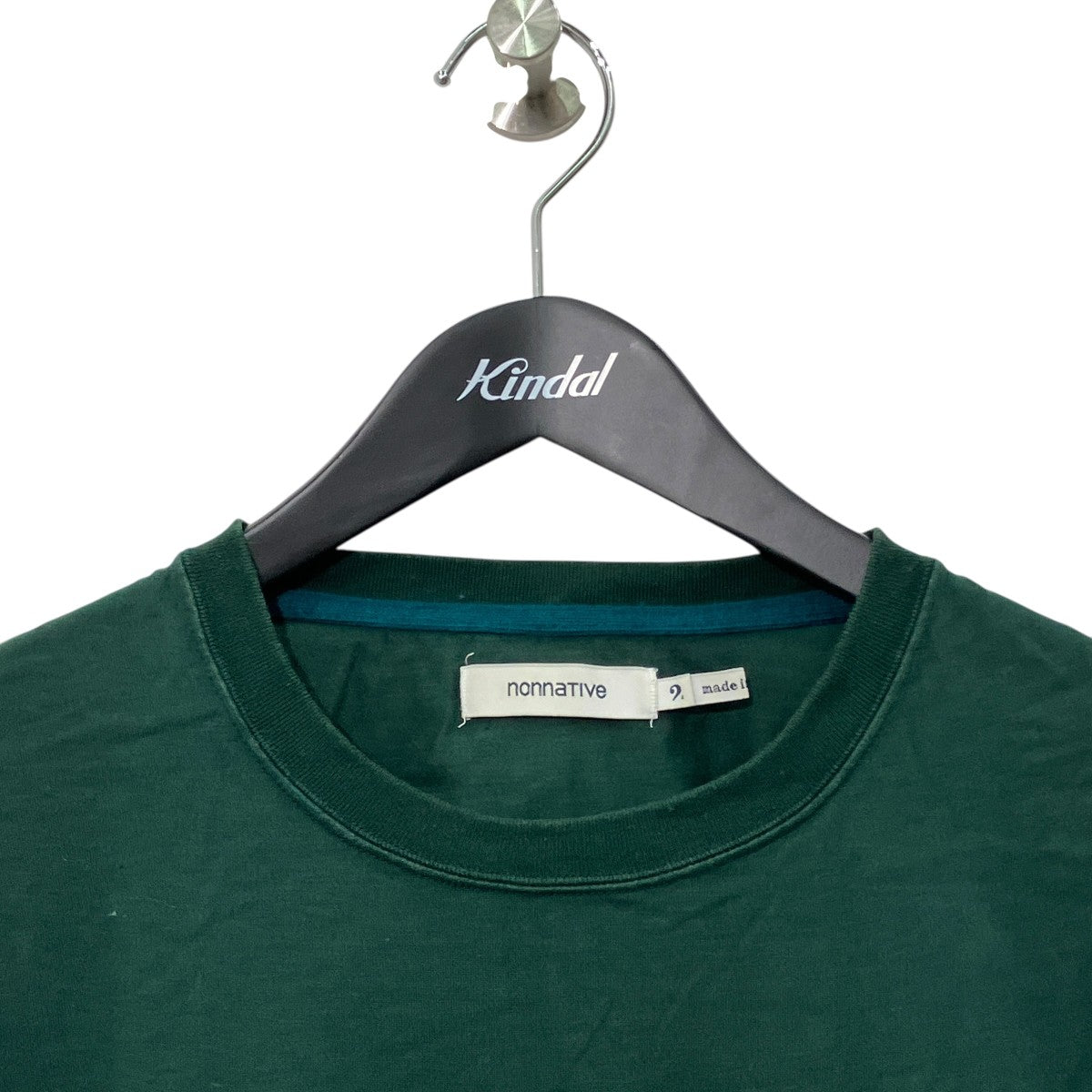 DWELLER L S V NECK TEE COTTON JERSEYロングスリーブTシャツNN-C4252