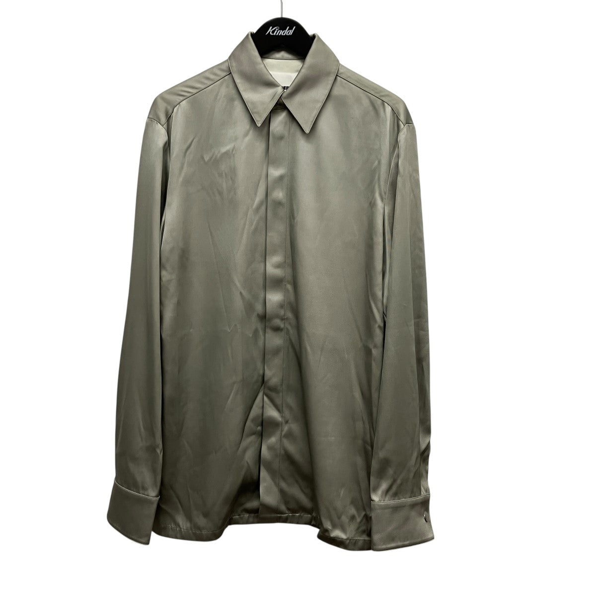 24AWシルク混サテンシャツジャケットJ21DL0196 J65112