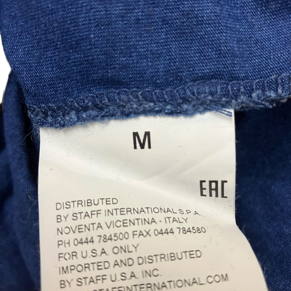 17SSインディゴ染めパックTシャツS50GC0457