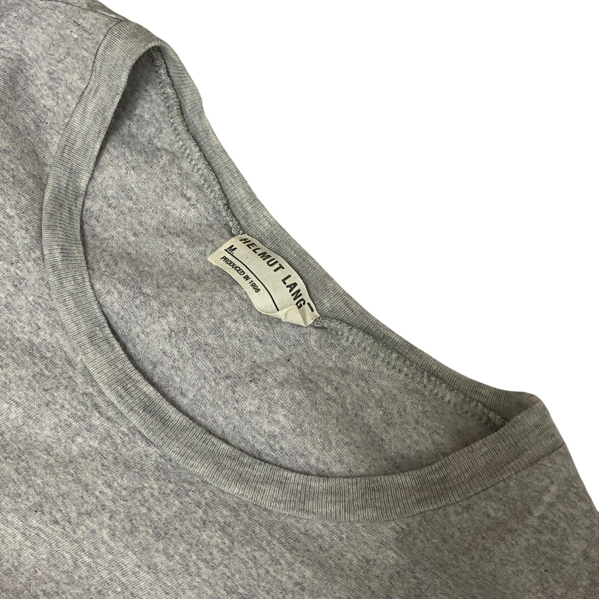 HELMUT LANG ヘルムートラング ロゴ tシャツ grey sizeL HELMUT LANG