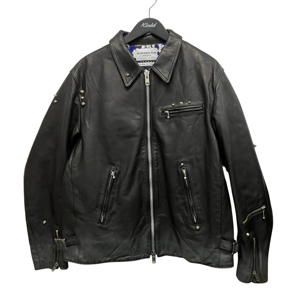 Hand Dyed Studded Riders JacketスタッズレザージャケットN40-BMJK01