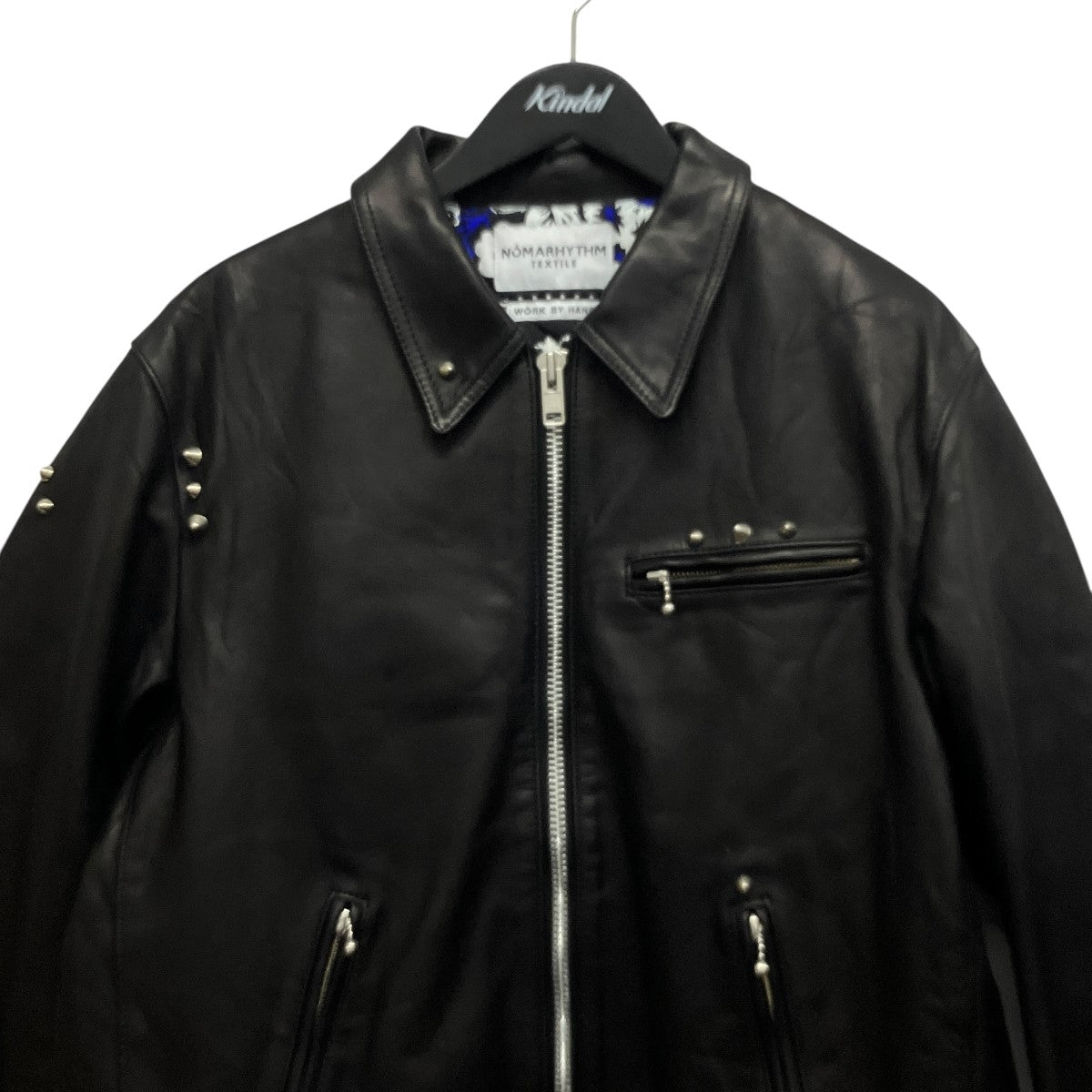 Hand Dyed Studded Riders JacketスタッズレザージャケットN40-BMJK01
