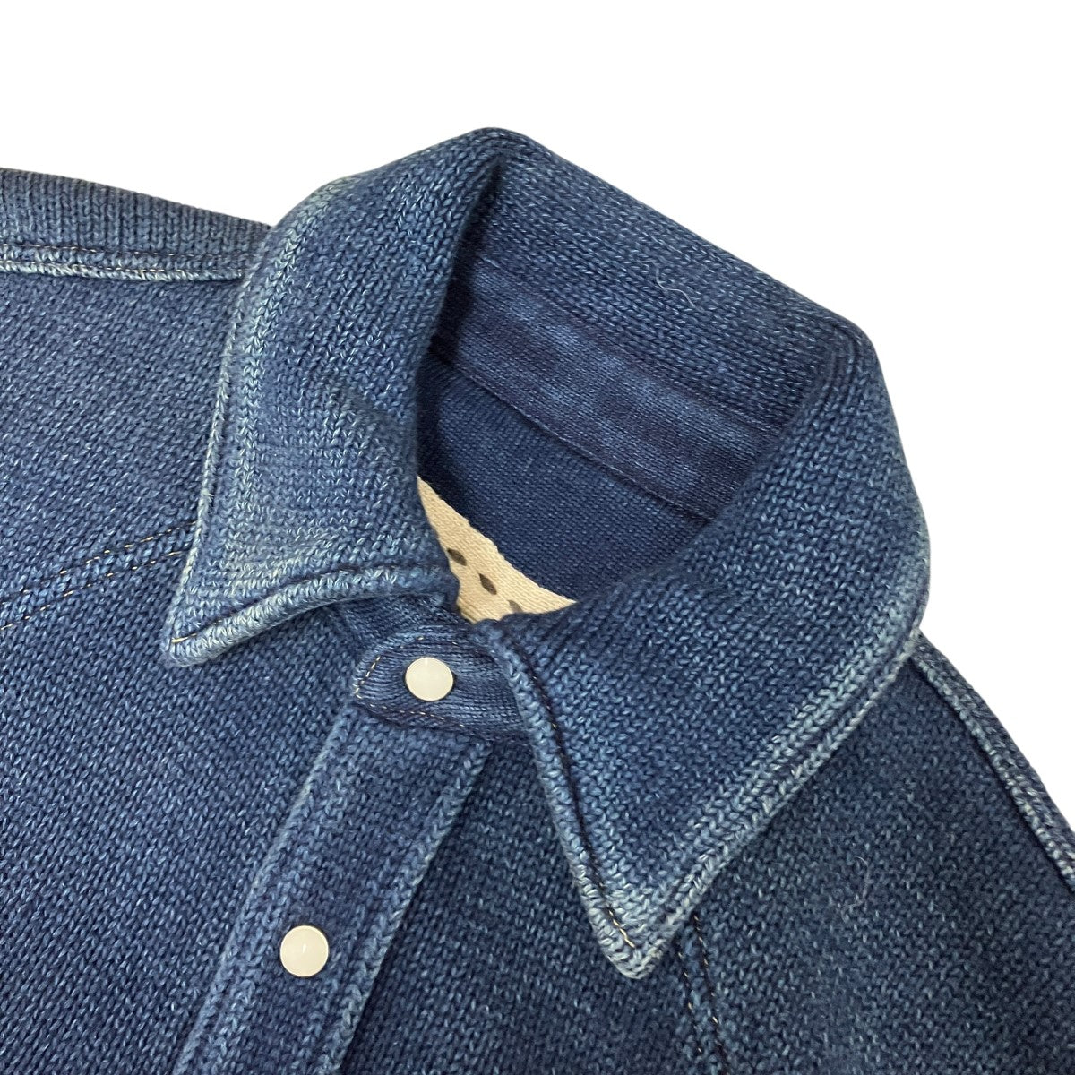 5G IDG Cotton Knit Husky Western Shirt刺し子シャツK2413KN807