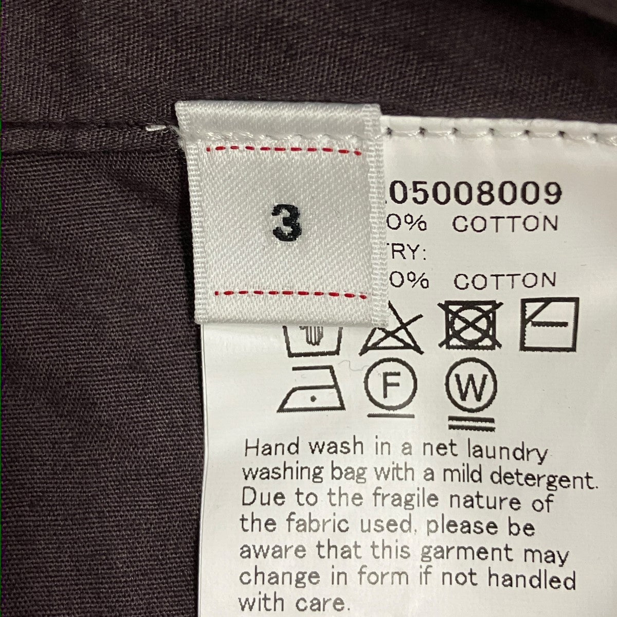 「WIDE CHINO PANTS CRASH」チノパン 0124205008009