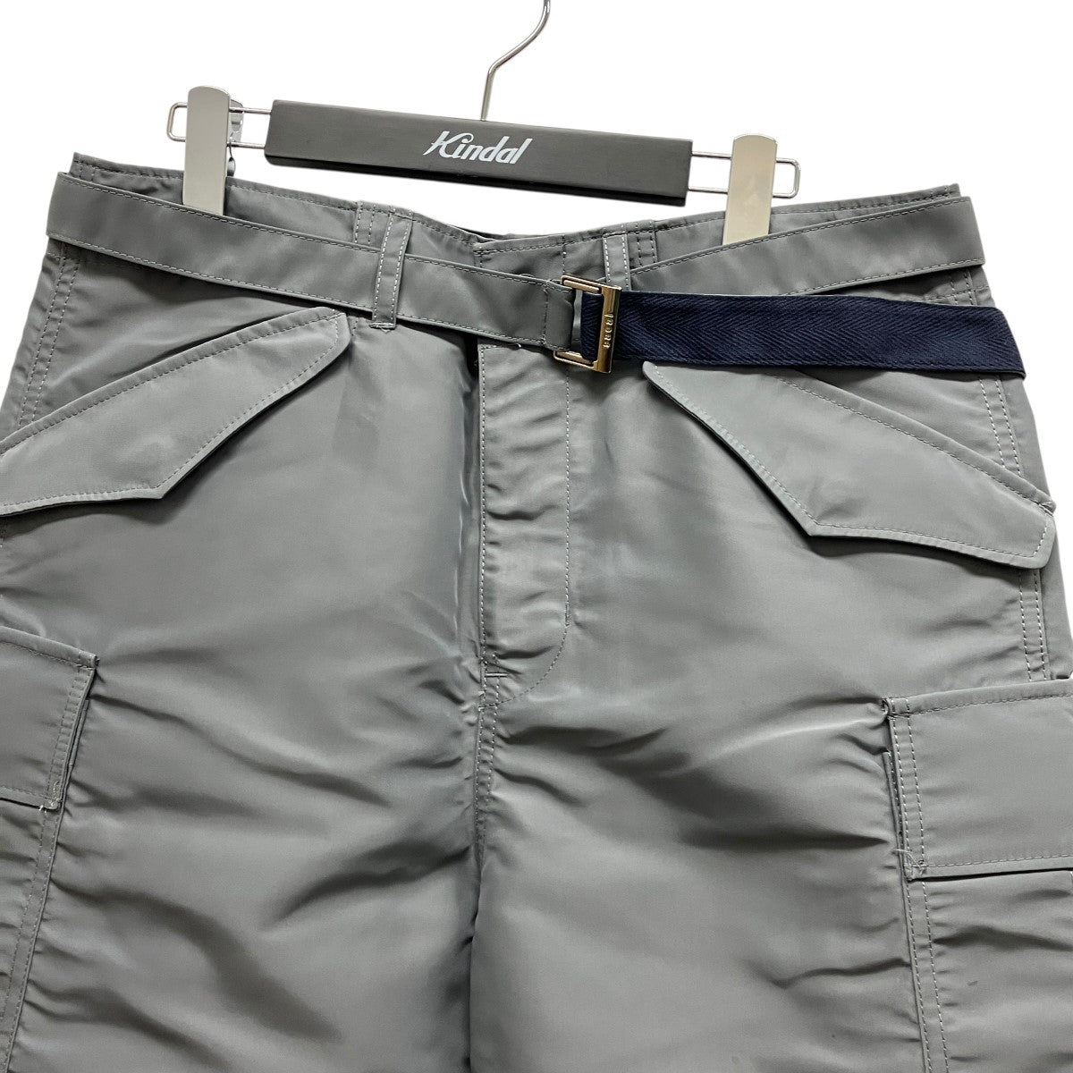 「Nylon Twill Shorts」ベルテッドカーゴハーフパンツ