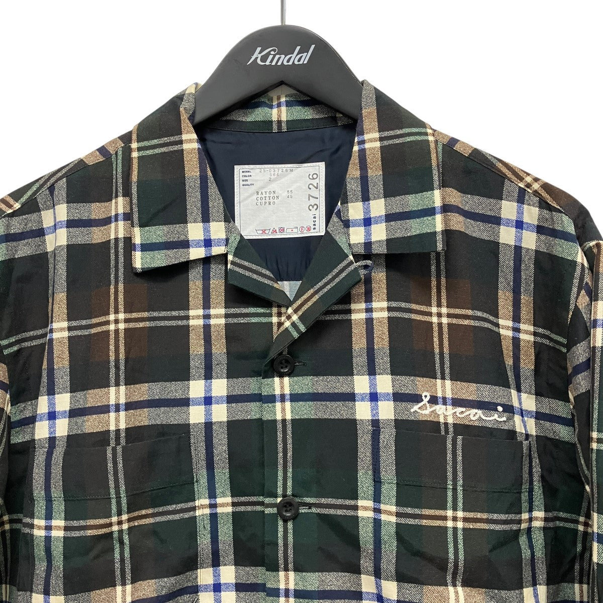 「PLAID PRINT SHIRT」チェックシャツ