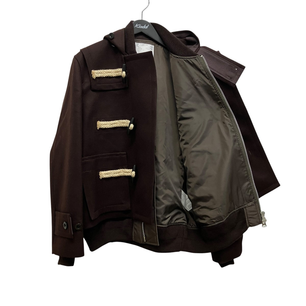 sacai(サカイ) 「Wool Melton Blouson」ウールメルトンダッフルコート