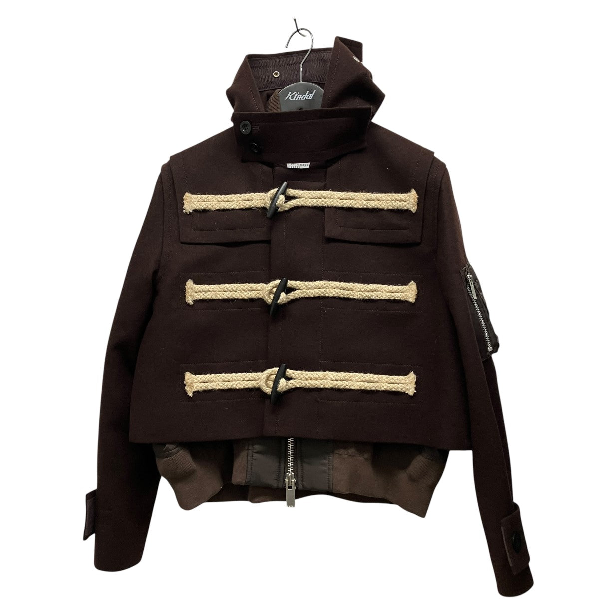 25AWWool Melton Blousonクロップドメルトンダッフルコート25-08069