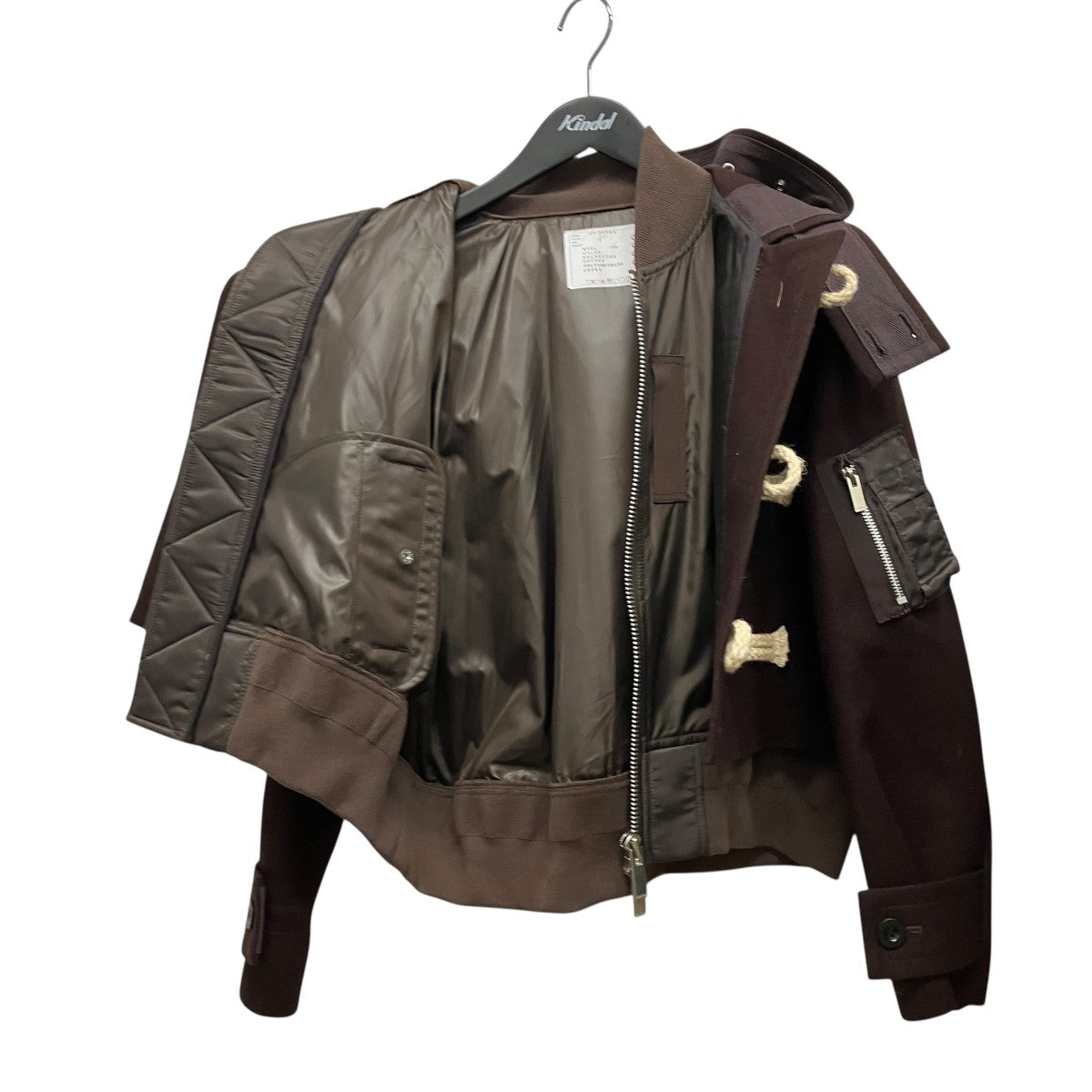 25AWWool Melton Blousonクロップドメルトンダッフルコート25-08069