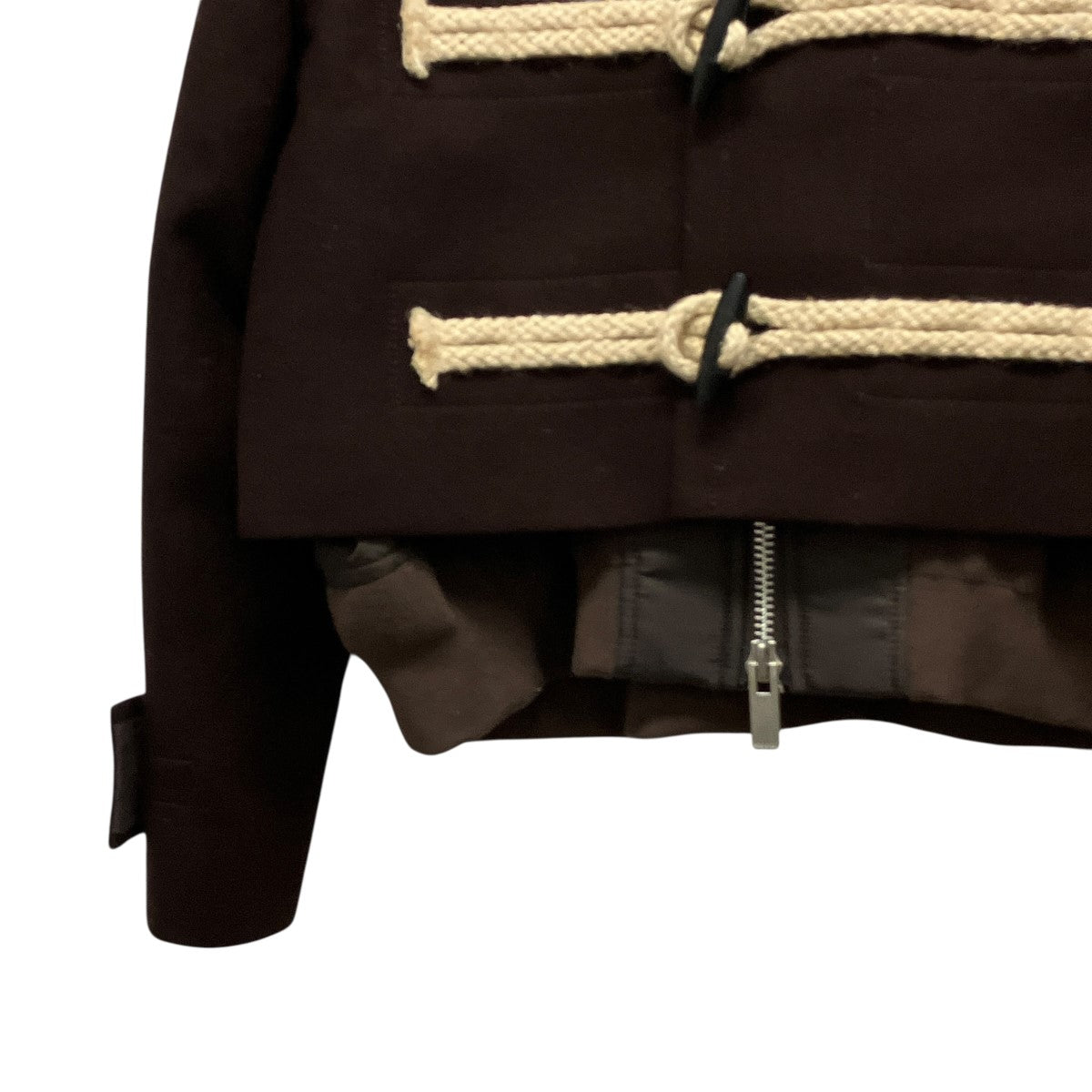 25AWWool Melton Blousonクロップドメルトンダッフルコート25-08069
