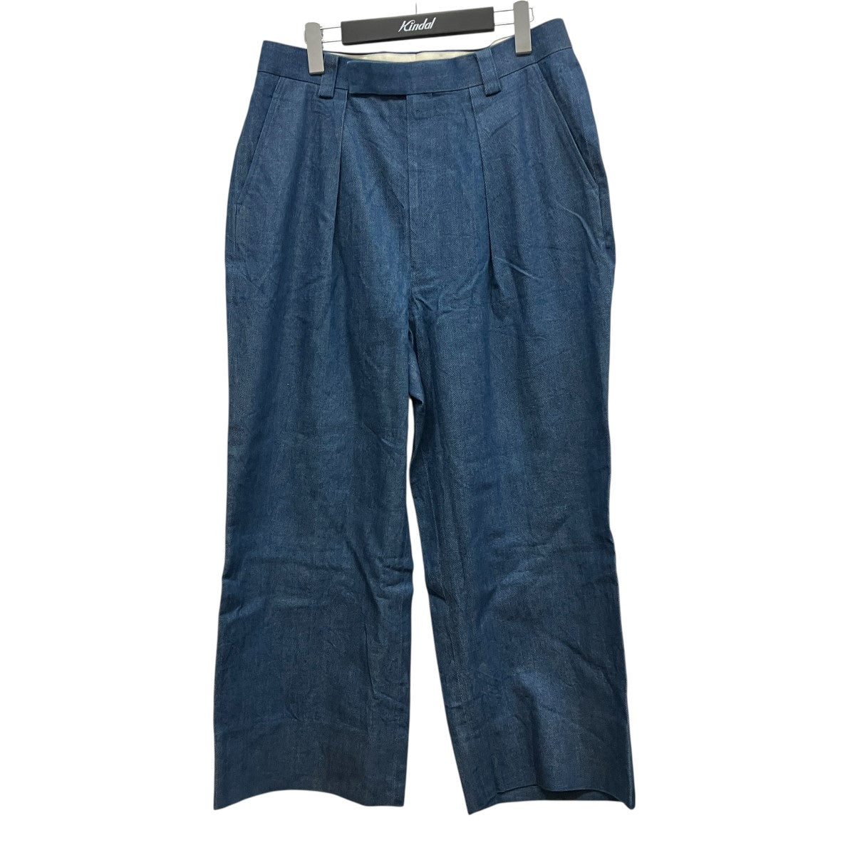 DENIM 2-TUCK SLACKSデニムタックパンツ