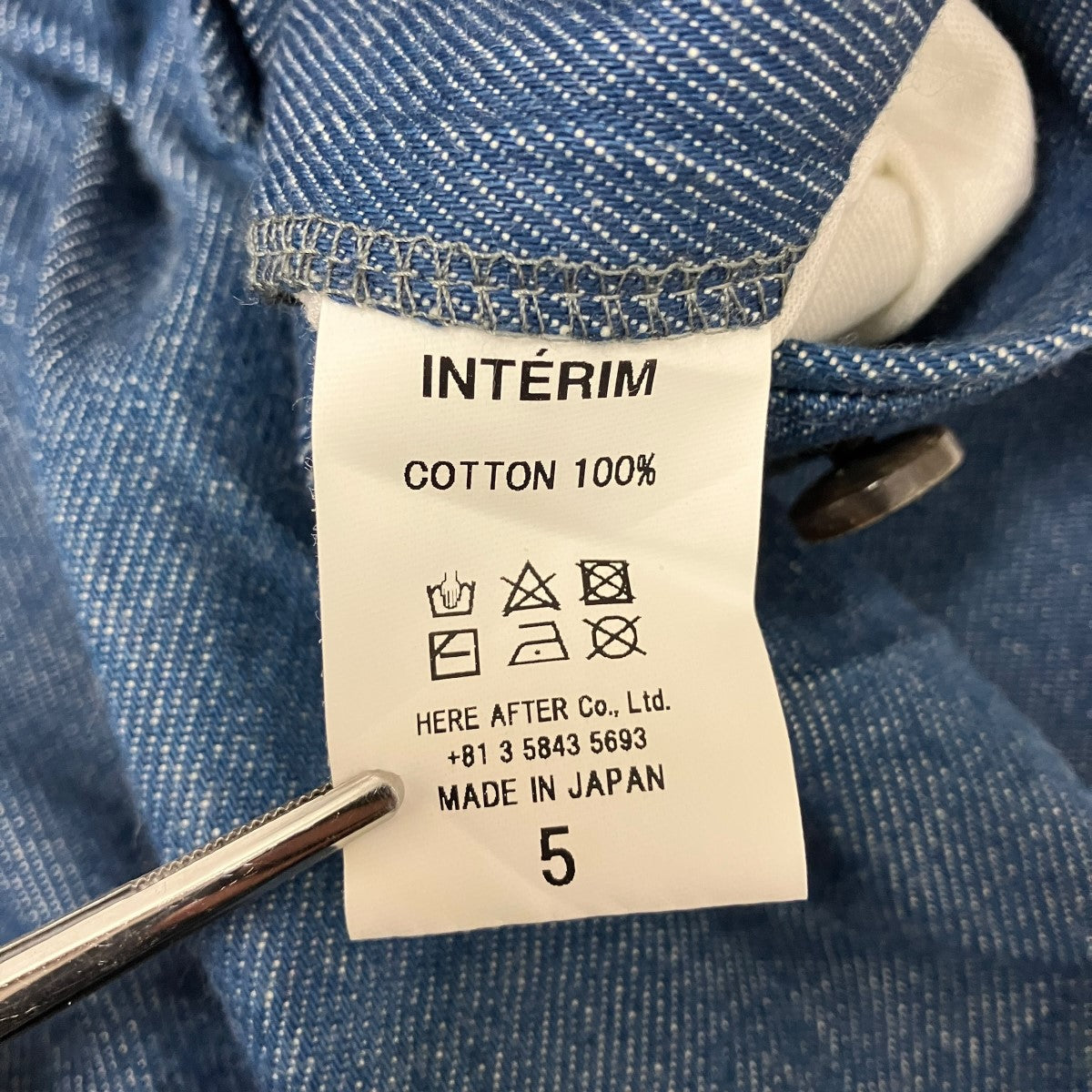 DENIM 2-TUCK SLACKSデニムタックパンツ