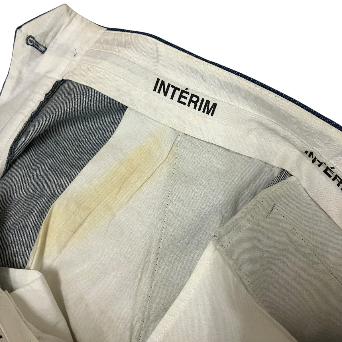 DENIM 2-TUCK SLACKSデニムタックパンツ