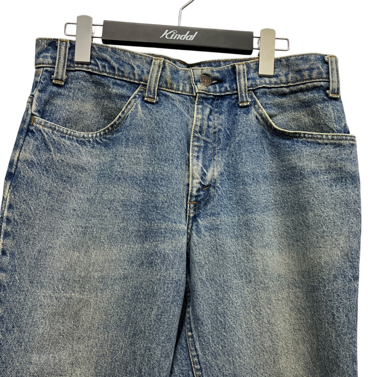 ボタン裏4684ベルボトムデニムパンツ
