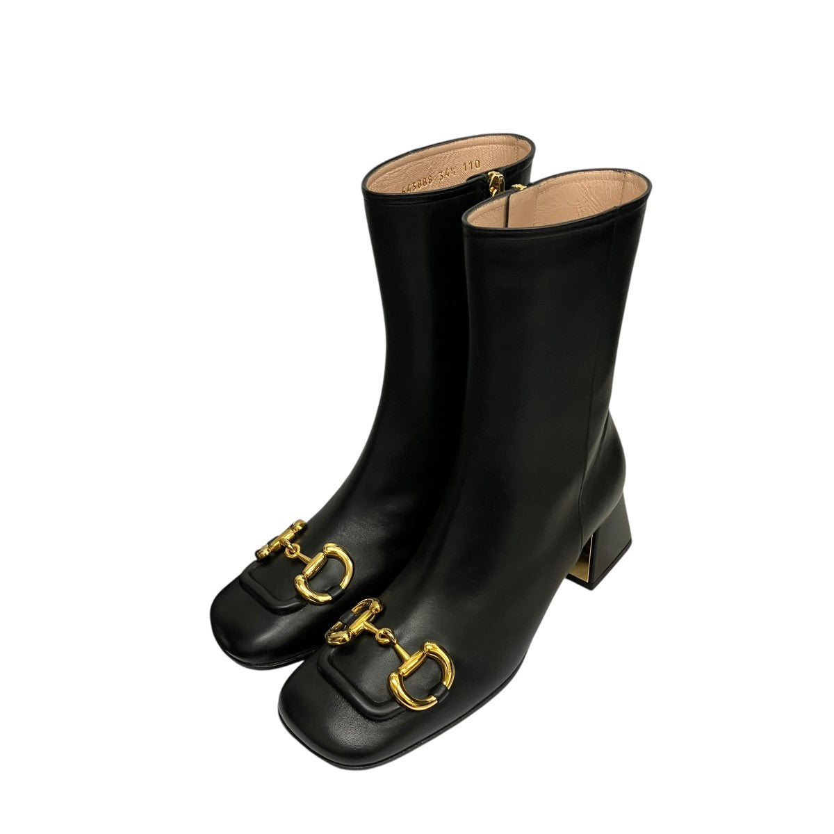 GUCCI(グッチ) スクエアトゥホースビットサイドジップブーツ643888