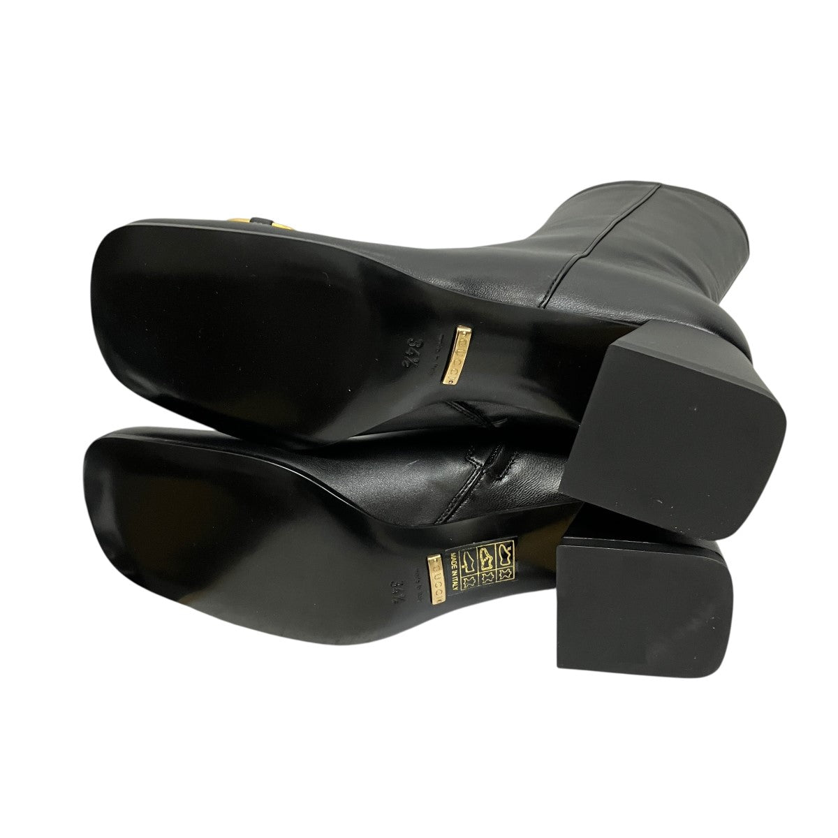 GUCCI(グッチ) スクエアトゥホースビットサイドジップブーツ643888