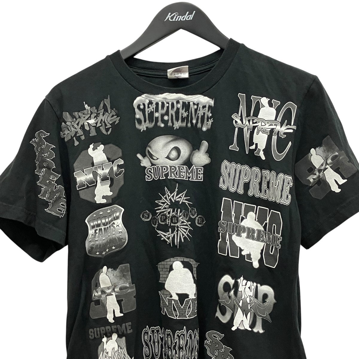 26SSFlash Tee BlackグラフィックプリントTシャツSUP-SS26-WEEK1-029
