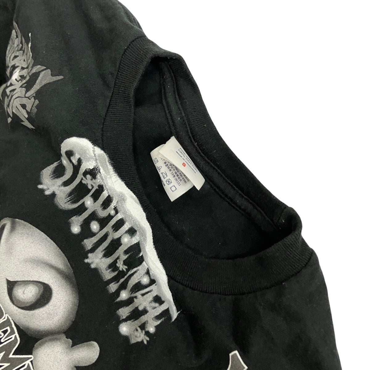 26SSFlash Tee BlackグラフィックプリントTシャツSUP-SS26-WEEK1-029