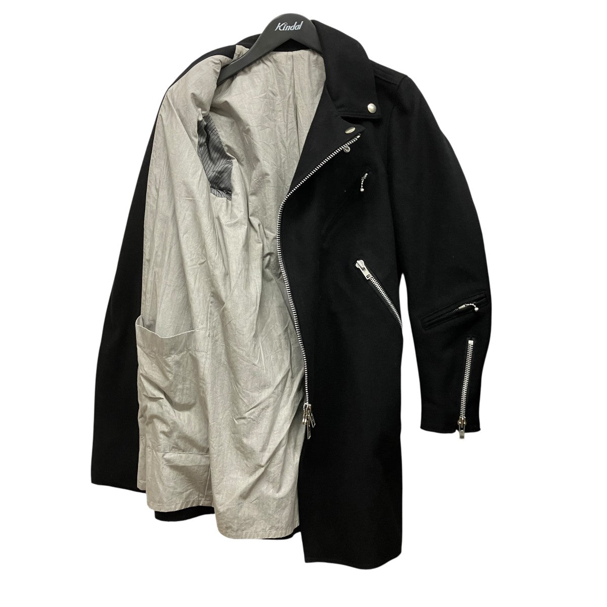 17AWNeedle Punch Melton Riders Coatライダース コートVI-2825-06