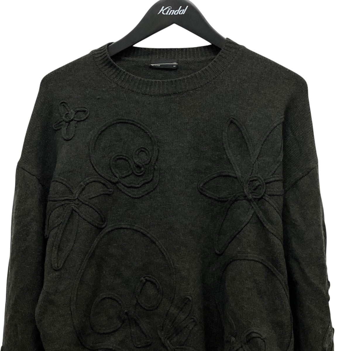 22AWCrew Neck Pulloverスカルモチーフクルーネックニット2220-021