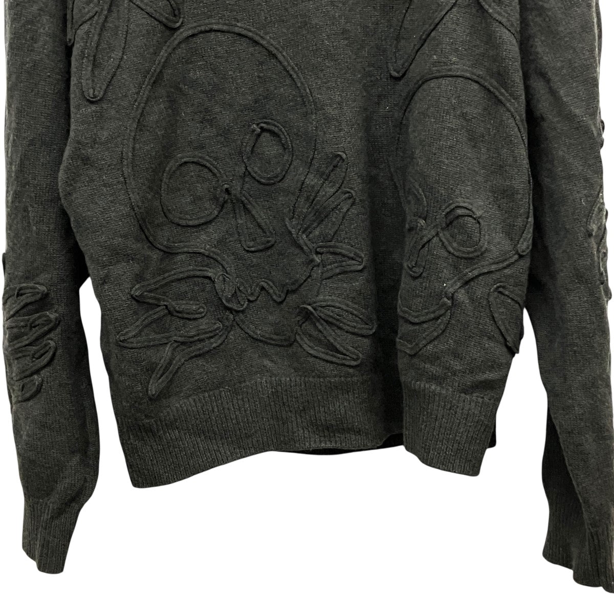 22AWCrew Neck Pulloverスカルモチーフクルーネックニット2220-021