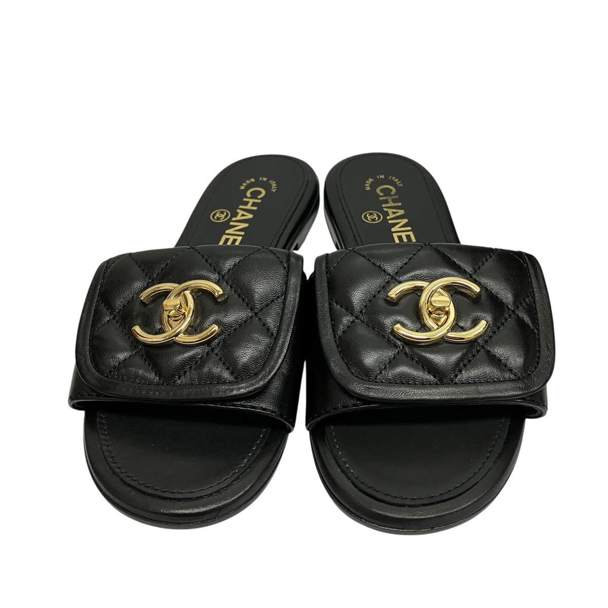 CHANEL シャネル　サンダル　ココマーク　ヴィンテージ　サイズ34 1/2 CHANEL(シャネル) ココマークサンダル ブラック サイズ 34C｜【公式
