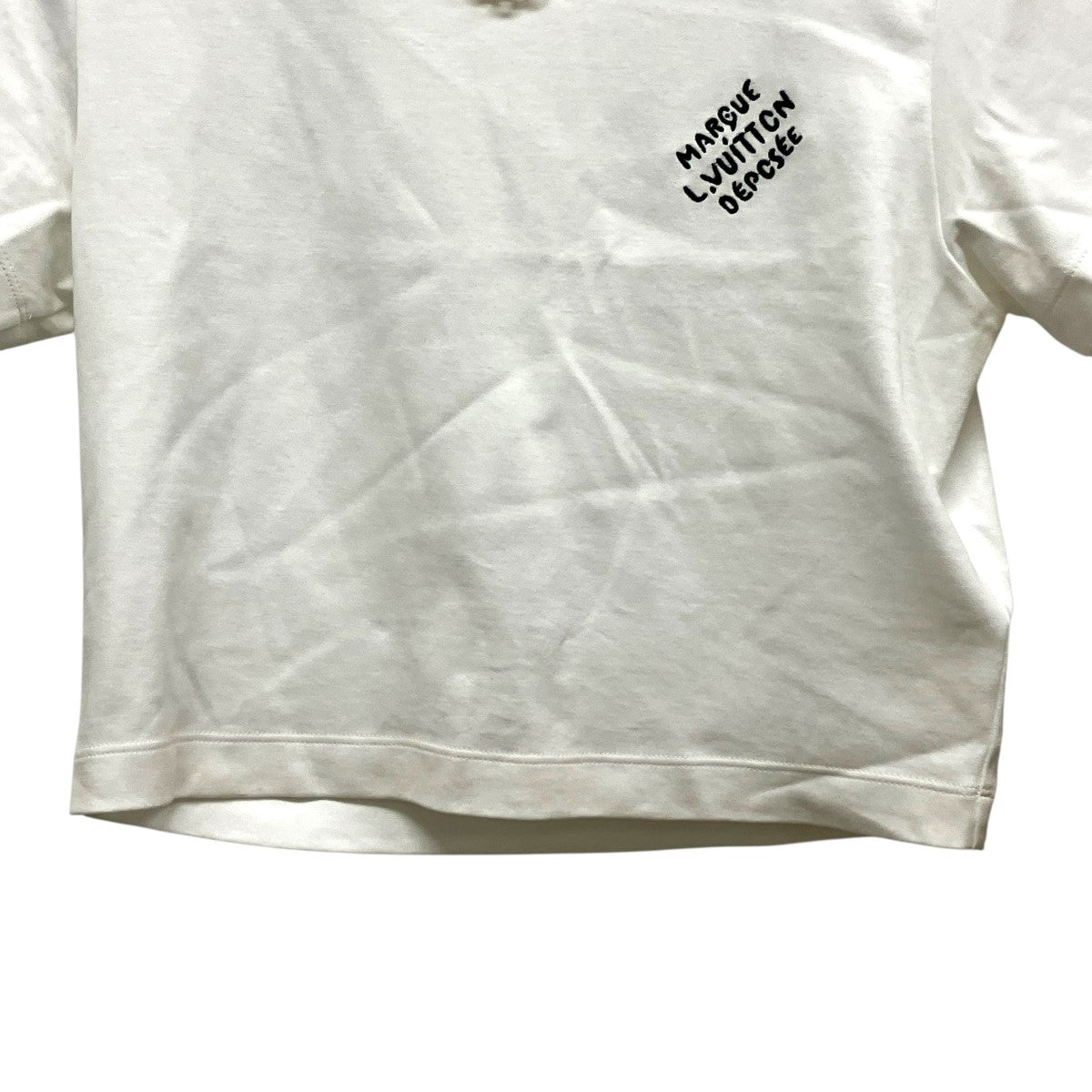 LOUIS VUITTON 26SSエンブロイダリーシグネチャークロップドTシャツRW261WW UOL FUTI01 古着・中古-4枚目のアイテム画像
